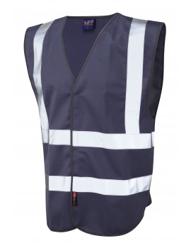 Leo Pilton Reflective Waistcoat - Navy Clothing